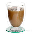 Hot Selling Double Walled Glass Mugs for Tea and Coffee Set of 2